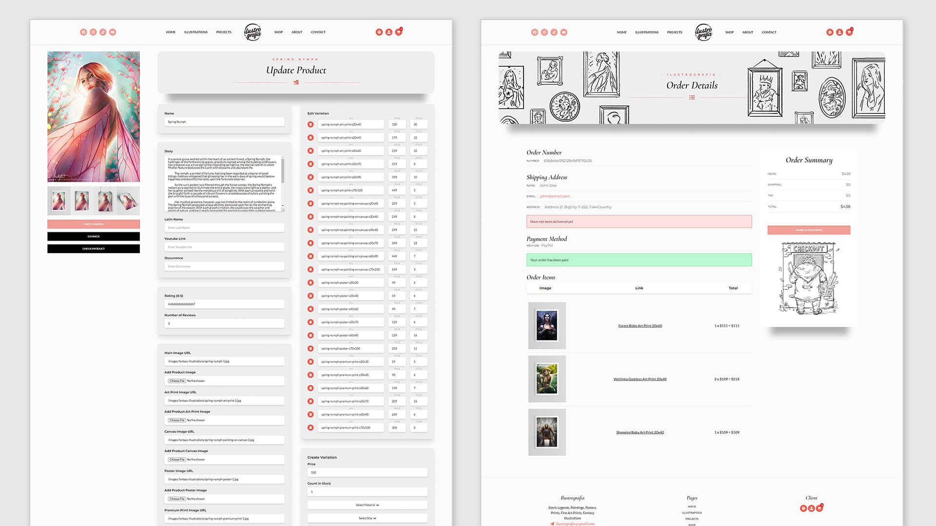 Admin Panel Overview (write me an e-mail)